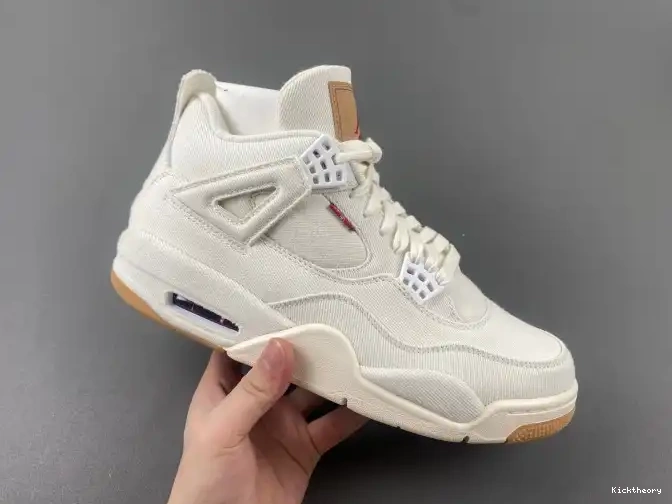 Kick Theory Levi's AO2571-100 4 'White' Air Jordan x 0615